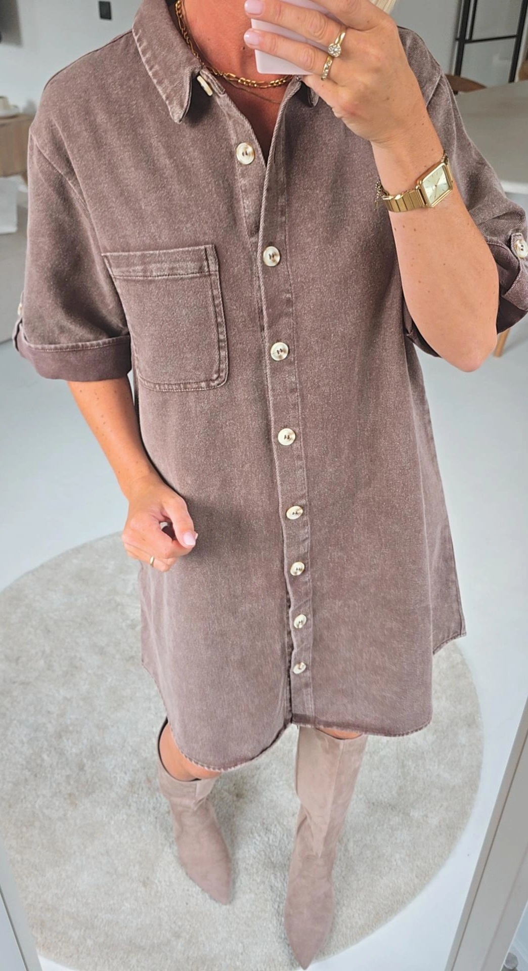 THE PERFECT JEANS 3 dress chocolat