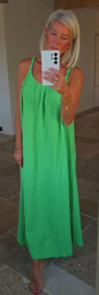 LIJA maxi sleeveless tetra dress green