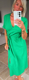 CAGLIARI maxi tetra dress green