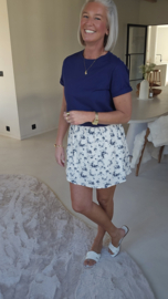 ELANA tetra skirt navy