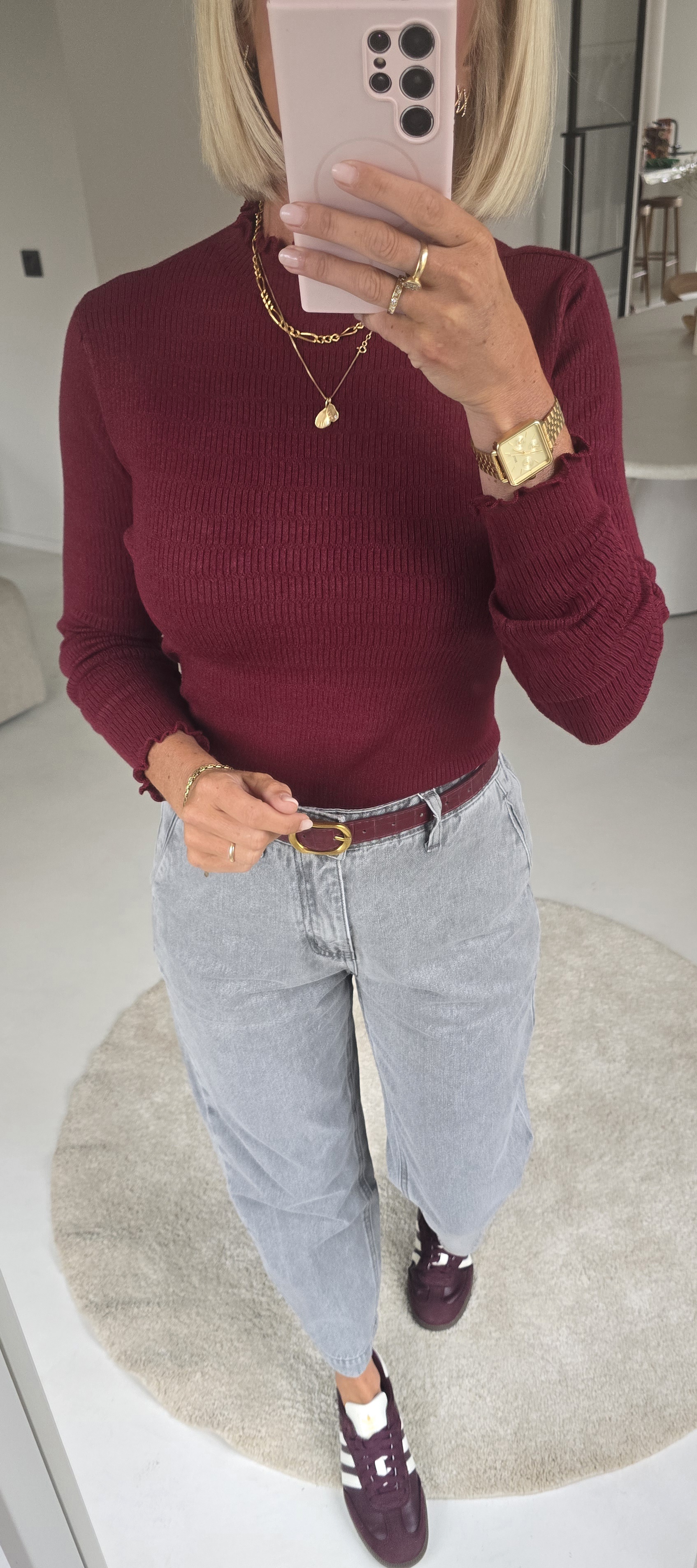 SOFTIE softest longsleeve burgundy