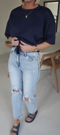 MELODY straight jeans ripped