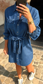 ROMY cotton jeans shirt dress