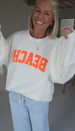 BEACH sweatshirt white