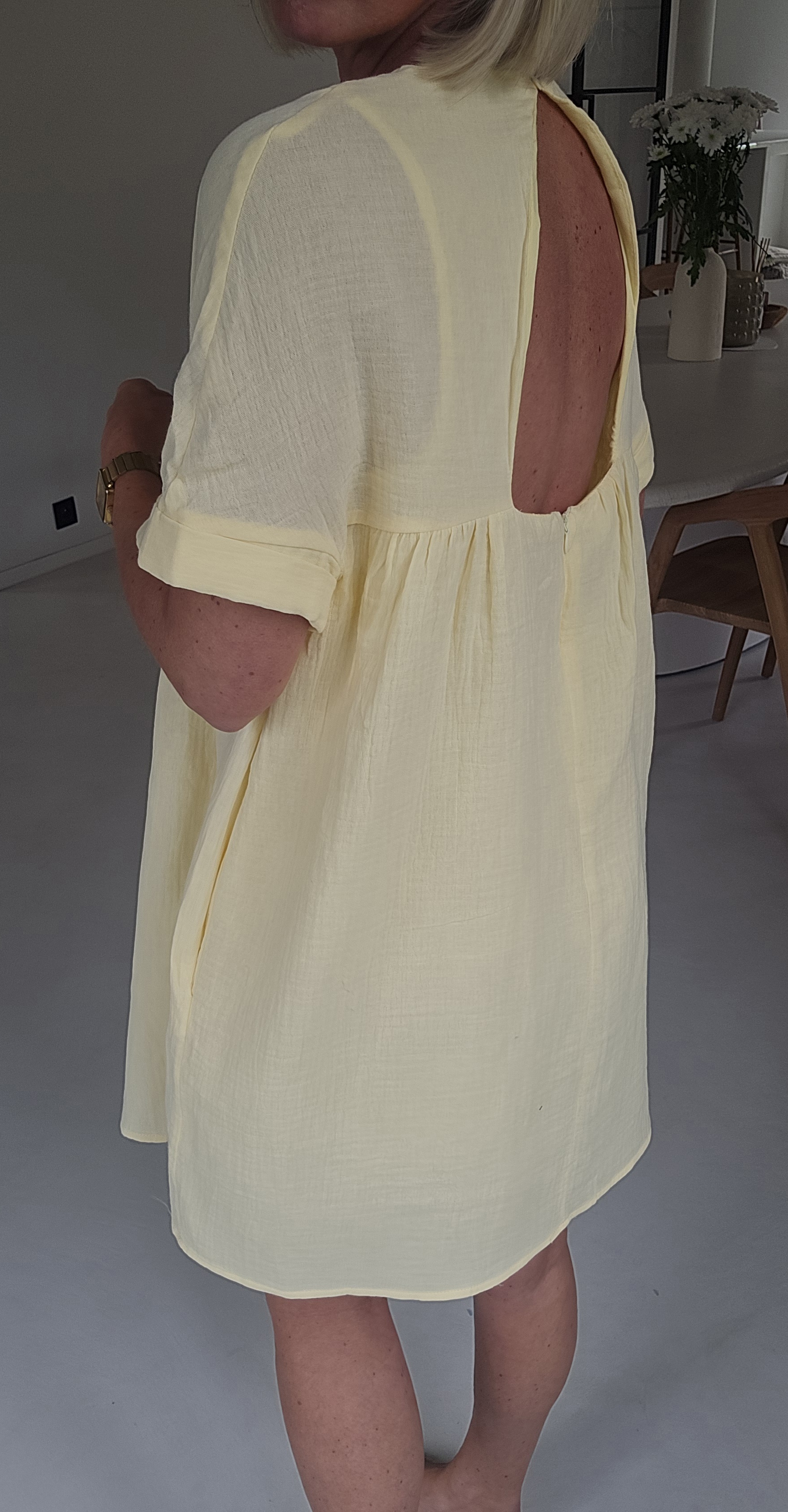 LOTJE tetra playsuit dress soft soft yellow
