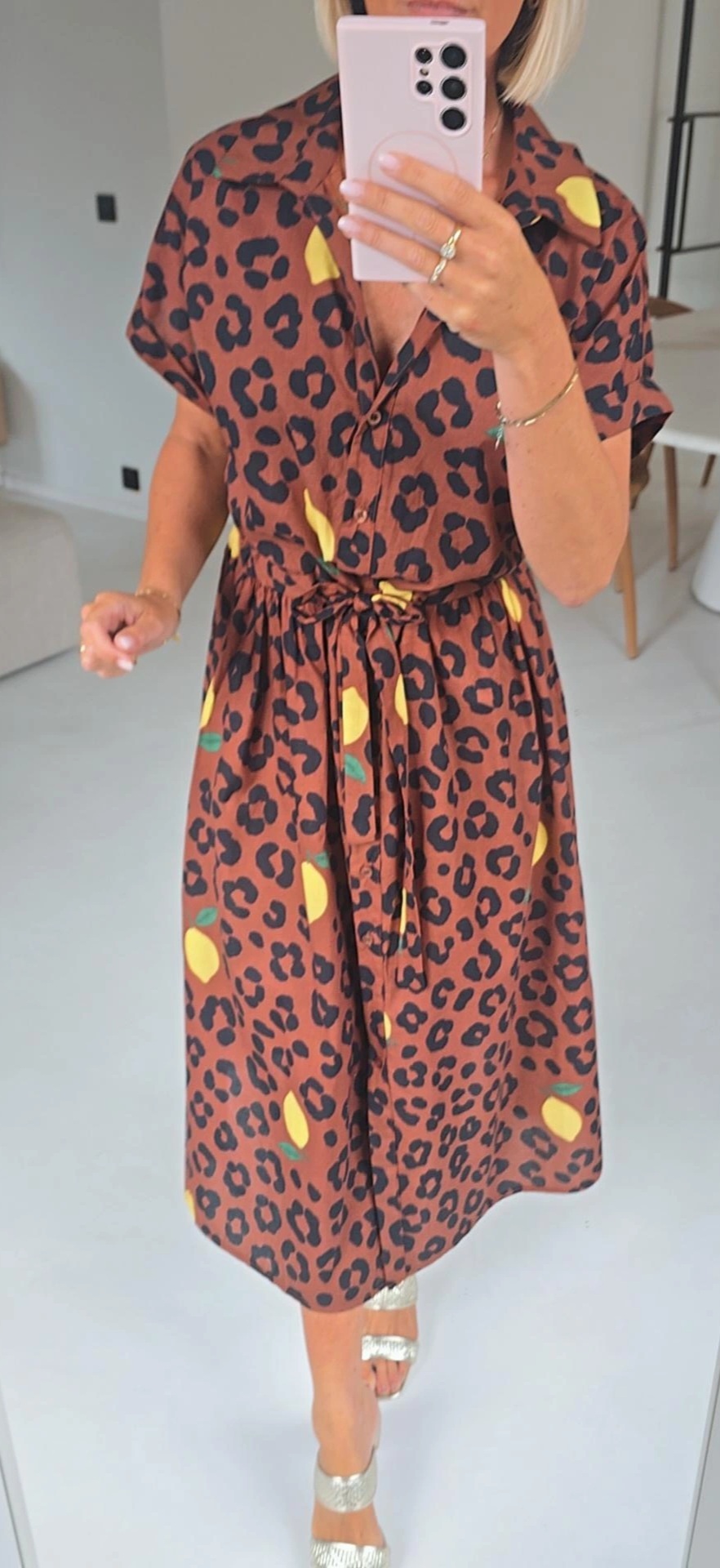 LEMON LEO maxi cotton dress