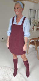 SAAR corduroy dress burgundy