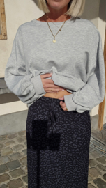 LEO maxi skirt black grey