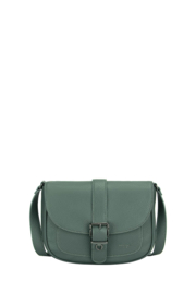 Satchel bag with flap green