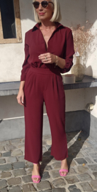 ANNA jumpsuit burgundy