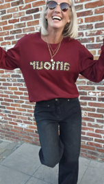 LEO AMOUR sweatshirt burgundy