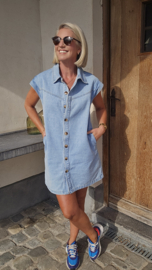 TINIE sleeveless dress soft blue