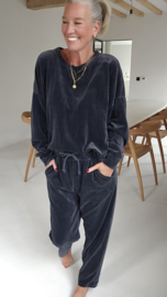 VERO soft velvet jogger set anthracite