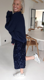 ARIA glitter skirt navy