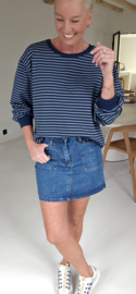 ALEXIS sweatshirt striped navy