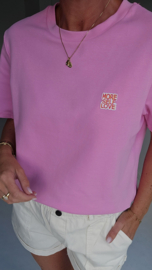 MORE SELFLOVE T-shirt pink