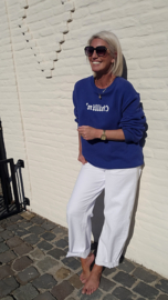 CHILLIN' oversized sweatshirt blue