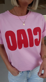 CIAO cotton T-shirt pink