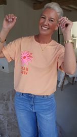 HAPPY T-shirt peach