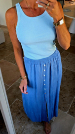 BASIC cotton top baby blue