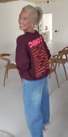 ICONIC sweatshirt burgundy
