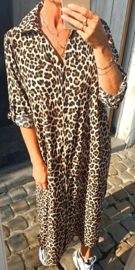 RHEA maxi shirt dress small leo