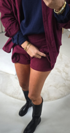 SYLKE corduroy skort burgundy