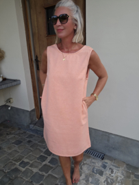 THE PERFECT JEANS 2 sleeveless dress peach