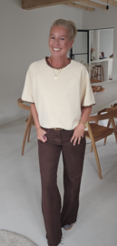 JANE short-sleeved sweatshirt ecru