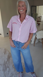 SEASIDE LOVERS short-sleeved shirt pink