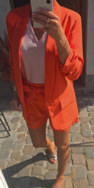 BUYorCRY suit peachy orange shorts