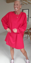 ARIEL sweatshirt dress red
