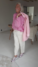 CALM CURRENT relaxed carrot pants ecru