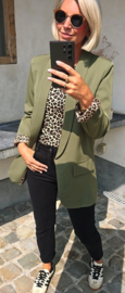 BASIC LEO blazer khaki