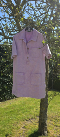 THE PERFECT JEANS dress short-sleeved lilac