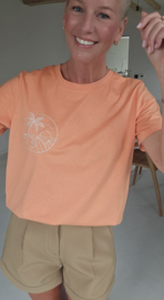 SUNSETS cotton T-shirt orange