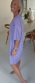 ADELINE midi terry dress lilac
