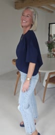 STANNIE short-sleeved sweatshirt navy