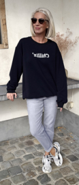 CHILLIN' oversized sweatshirt black