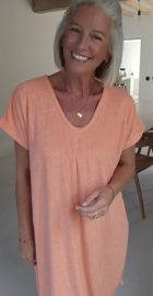 DIDI short terry dress peach