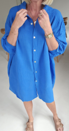 AMALFI tetra shirt dress kobalt blue