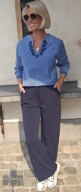 ULLA  jeans blouse blue