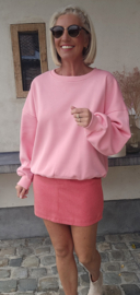 ALBA pied de poule skirt pink