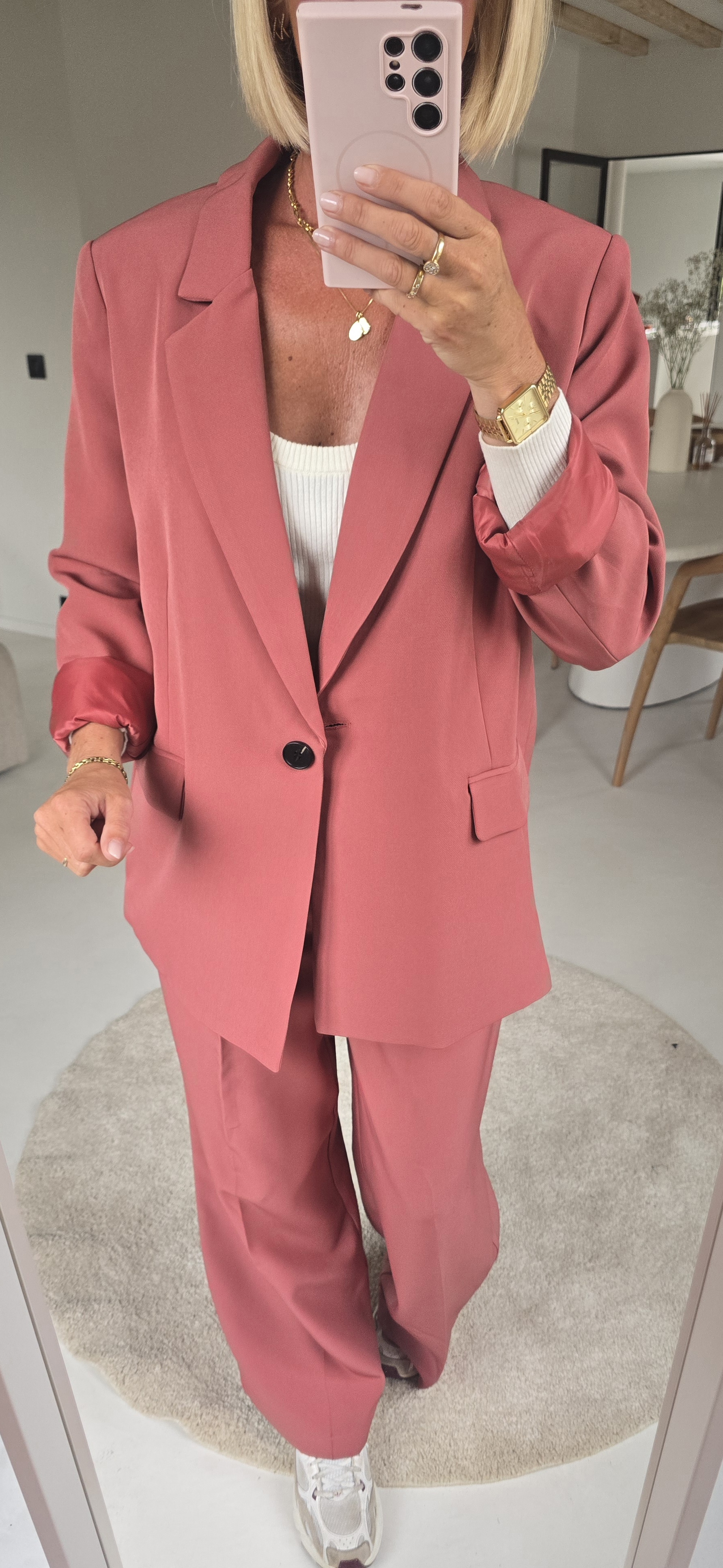 BILLIE-JEAN suit blazer old pink