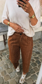 VALI loose cotton pants camel
