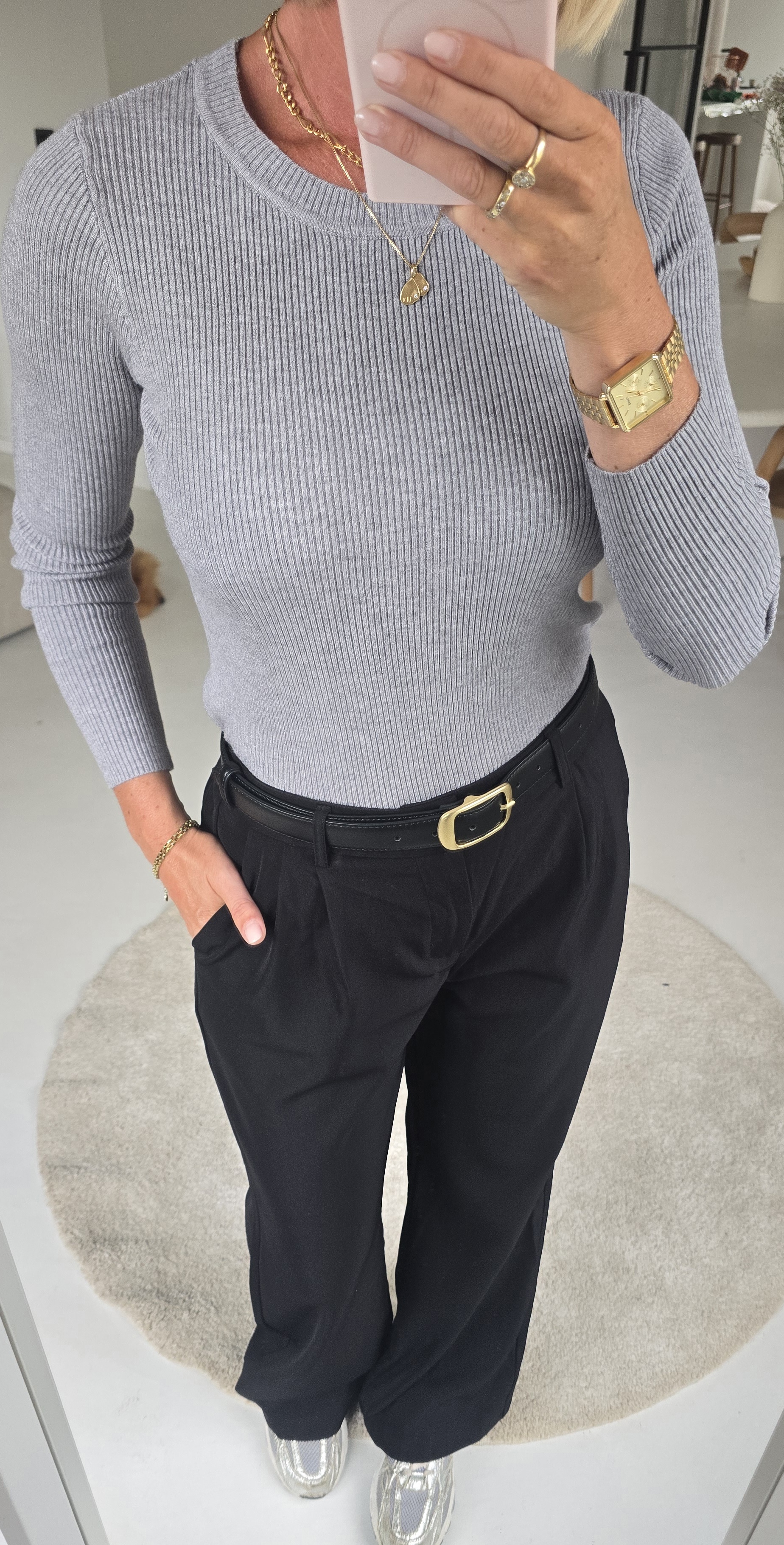 MILIA basic knit grey