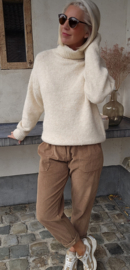 CHARI turleneck knit beige