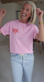 APEROL SPRITZ cotton T-shirt pink