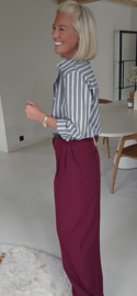 AMBER striped shirt navy