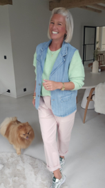 RIVER WALK sleeveless denim blazer